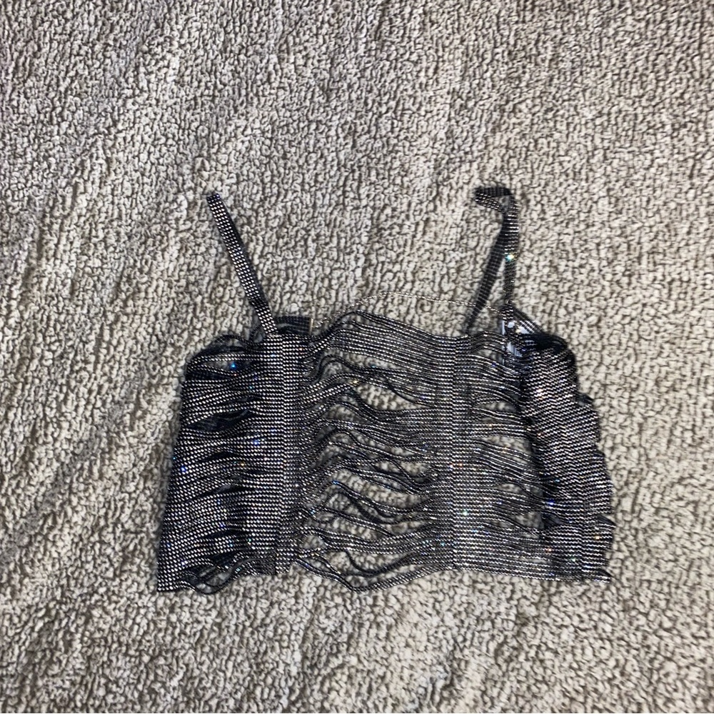 Rhinestone Blinged Top